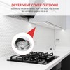 TEHAUX Extractor Cover Stainless Steel Round Design Windproof Soffit Vent