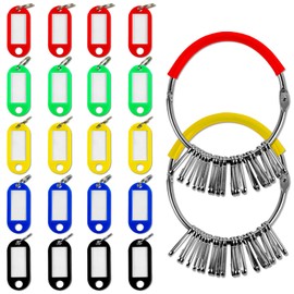 GTILE Portable Key Organizer with 40 Spring Hooks and Tags, Ideal for Hotel, Office, Apartments, Car Rental