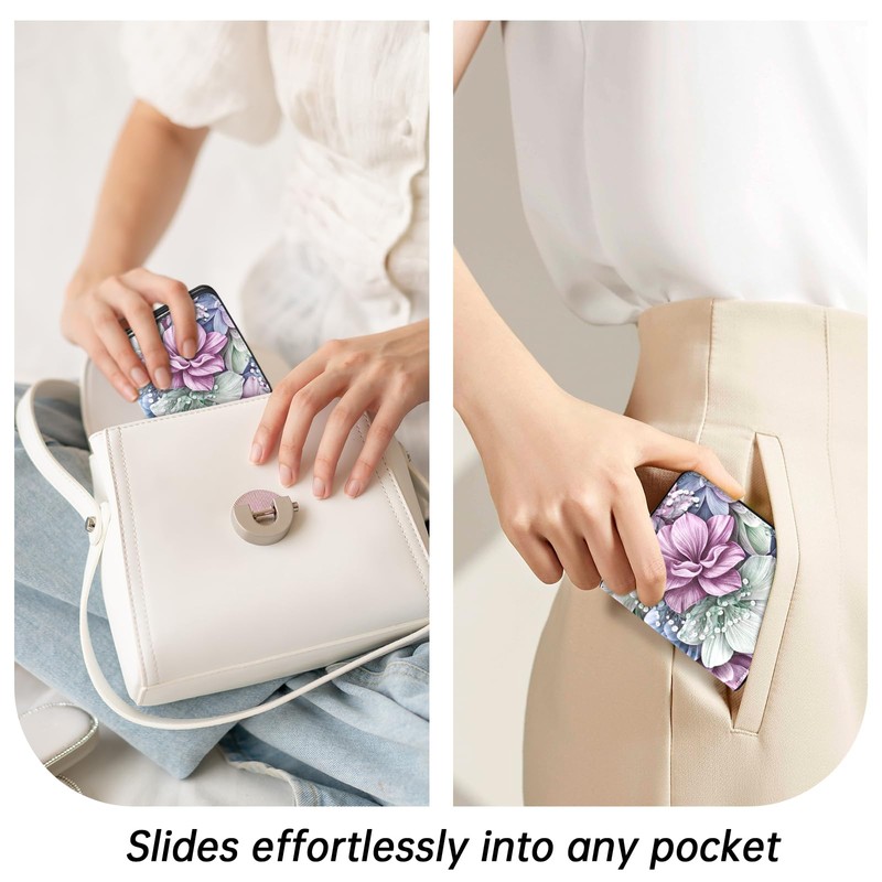 Toughergun Wallet Women Rfid Blocking Small Compact Bifold Luxury Leather