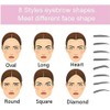 Eyebrow Stencil for Beginners, 8 Styles Eyebrow Shaper Kit with