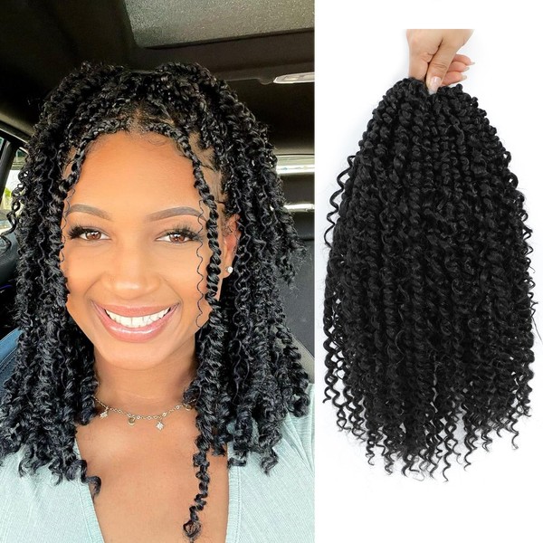 TAOYEMY Goddess Passion Twist Crochet Hair with Curly End, 14