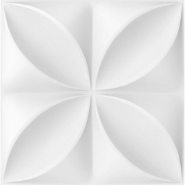 Ekena Millwork WP12X12HEWH 11 7/8"W x 11 7/8"H Helene EnduraWall Decorative 3D Wall Panel Covers 0.98 Sq. Ft. , White