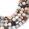 14mm Mixed Color Amazonite Frosted Matte Beads for Jewelry Making