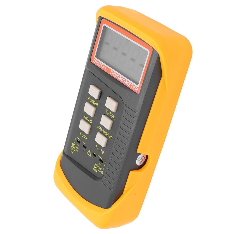 DT6802 Digital Temperature Meter DualChannel Thermometer for Home Indoor Outdoor