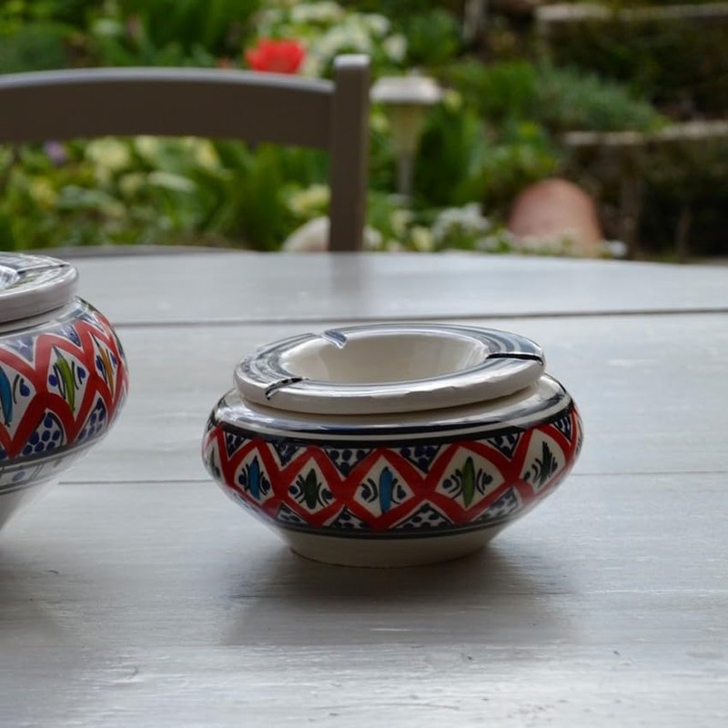 Bakir Moroccan Ashtray Red Medium