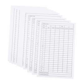 CORHAD 12pcs Golf Scorecards Record Paper Coated Paper Scorecard Compact Size for Easy Carrying