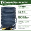 POHIR 5000PSI Pressure Washer Gun 25FT Kink Resistant Hose Kit
