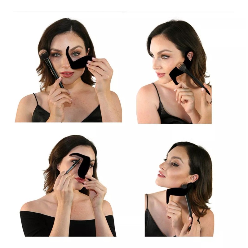Dolores 8pcs Maquillaje Sombra Ojos Sello Forma Contorn Facial Palet