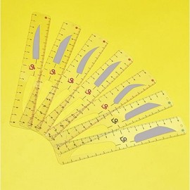 Eyebrow Drawing Guide, Eyebrow Ruler, 7 Types of Eyebrow Shapers, Men's Eyebrows, Women's Eyebrows, Eyebrow Stencils, Eyebrow Templates / 가이드 눈썹그리기 눈썹자 눈썹모양자 7종 남자눈썹 여자눈썹 눈썹스텐실 눈썹틀