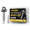 Metal Roofing Screws #12 x 1-1/2", 300 PCS, FIXLINK RUSPERT