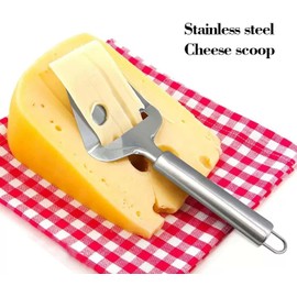 2 Pack Stainless Steel Cheese Slicer for All Types of Cheese, Multi-Functional Cheese Slicer, Handheld Slicer, Silver Non-Stick for Kitchen Cooking