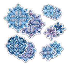 Riolis 1889AC Cross Stitch Kit Pendant, Multi-Colour, 9.5 x 9, 7.5 x 7, 5.5 x 5, 4.5 x 4.5 cm
