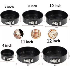 LOVLYLOVLY 6 De Molde Redondo Pasteles Para Tartas, 12/18/20/24/26/28cm