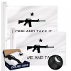Come and Take It (Rifle) Flag 3x5FT 2-Pack Double-sided Embroidered