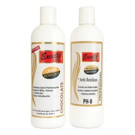 Keratina Excell Liss Alisado Kit Duo 1 Lto+ Shampoo Antiresi