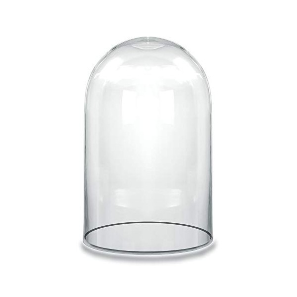 CYS EXCEL Tall Glass Cloche Dome (H:15" D:9.75") | Multiple