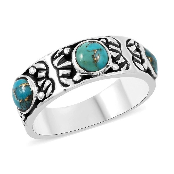 Shop LC Santa Fe Style Turquoise 3.00 ctw Ring in