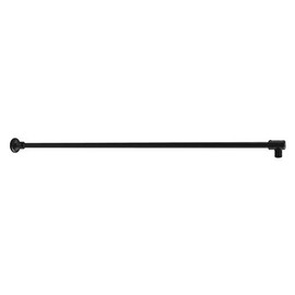C.R. LAURENCE SUP10BL CRL Black Frameless Shower Door Fixed Panel Wall-To-Glass Support Bar for 3/8" to 1/2" Thick Glass