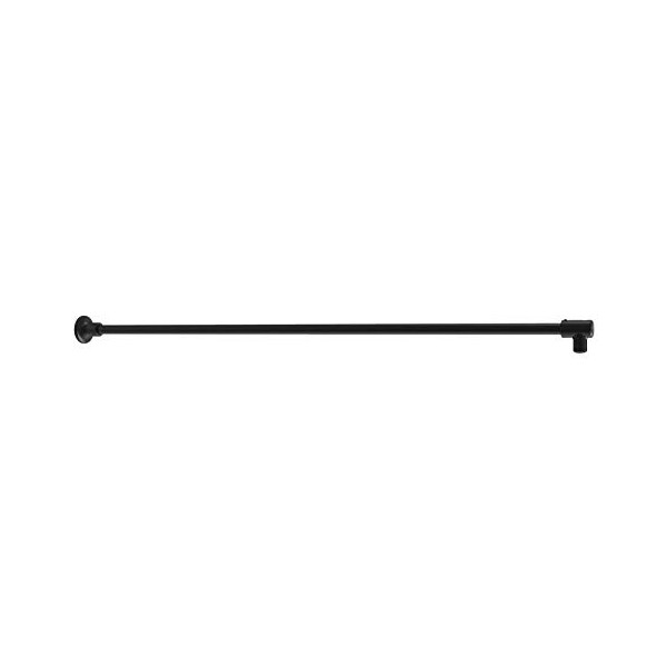 C.R. LAURENCE SUP10BL CRL Black Frameless Shower Door Fixed Panel