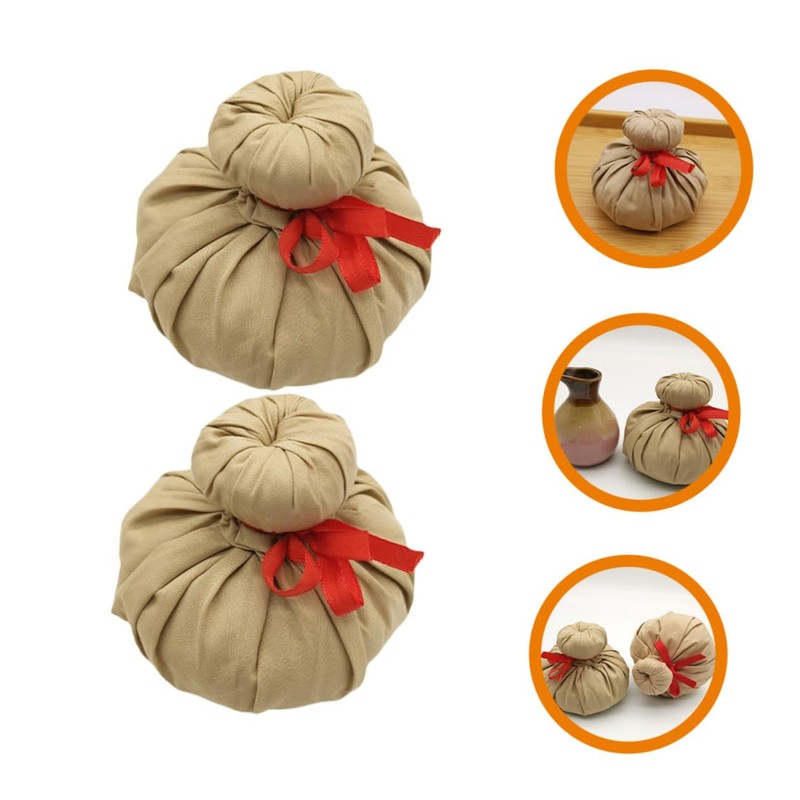 ORFOFE 2pcs Chinese Herbal Massage Balls Natural Warming Bags for