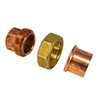 PROCURU 2-Pack 3/4-Inch Copper Union CxC Sweat Connection, Made in
