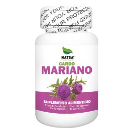Cardo Mariano 100 Cápsulas Silimarina Potentes Propiedades Hepatoprotectoras Desintoxica Regenera Hígado Metaboliza Tus Grasas