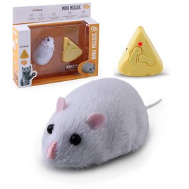 Dan&Dre Mouse Plush Toy Remote Control Mouse Toy Cat Toys Realistic Comfortable Plush Rat Toy Fake Rat Mouse Toy