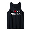 I Love Pietra Matching Girlfriend & Boyfriend Pietra Name Tank