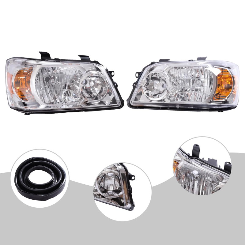 Fronimo Headlight Set Compatible with Toyota Highlander 2004 2005 2006