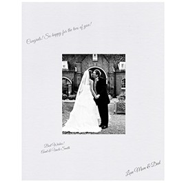 16x20 White Signature and Autograph Picture Mat for 5x7 Picture. Weddings, Baby Showers, Reunions