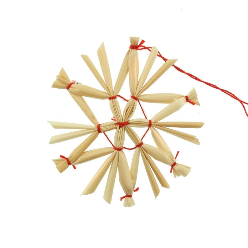 Straw Ornament Assortment - 34 pc C