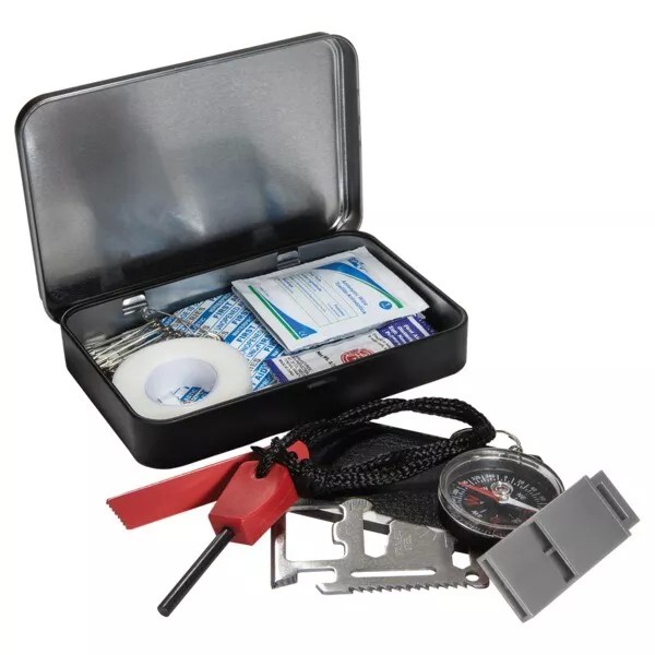 NONE BRANDED Life+Gear 41-3803 First Aid and Survival Essentials Tin