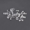 INCREWAYL Brackets, 20pcs Clear Acrylic Corner Brackets 90 Degree Support