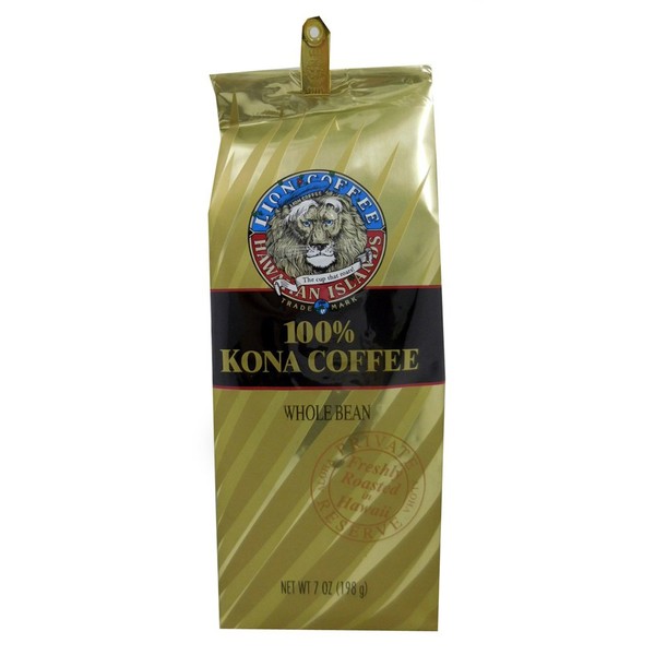 LION Coffee, 24-Karat Coffee, Whole Bean, 7-Ounce Bag