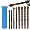 SONCHIE Serrated Drill Bits 8-Piece Set 1/4“-1/2” High Strength Special