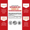 Vitamin D3 5000 IU (125 mcg) Natural Immune Support Supplement,