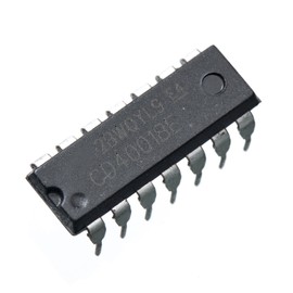 Bridgold 10pcs CD4001BE CD4001 4001 Quad 2-Input NOR Buffered B Series Gate or Non-gate Logic chip，DIP-14.