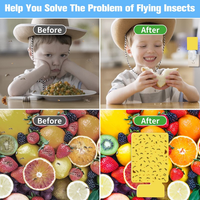 Pestvanish Flying Insect Trap Refill Kit - 6 PCS Yellow