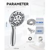 JDO Shower Head with Handheld, High Pressure Handheld Shower Head