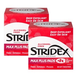 스트라이덱스 맥스플러스 패드 55매x2통 핌플 모공 각질 블랙헤드 피지제거 클렌징티슈 Maxplus Pad 55 Sheets x 2 Packs Pimple Pore Exfoliation Blackhead Sebum Removal Cleansing Tissue