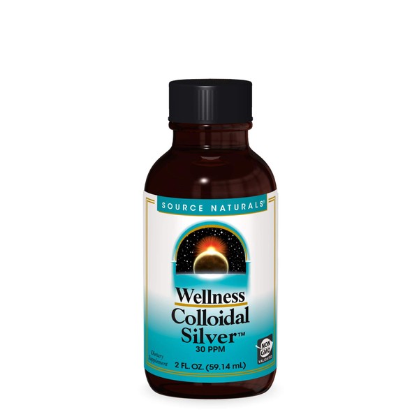Source Naturals Wellness Colloidal Silver 30 ppm, Supports Physical Well Being* - 2 Fluid oz