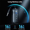 2026 Upgraded Bluetooth 5.4 Transmitter Receiver, 2-in-1 Airplane Bluetooth Adapter,