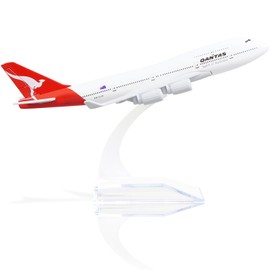 QIYUMOKE 747 Australia Metal Plane Model kit -1/400 Boeing 747 Diecast Airplane Model with Stand (6 inches) Airline Planes for Adult -Aviation Enthusiasts Gifts or Desktop Display Decorations