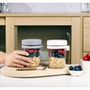 Eidoct Overnight Oats Container 2-Pack, Overnight Oats Jars with Lid