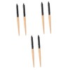 FOMIYES 6pcs Wooden Handle Static Hair Brush Comb Roller Brush