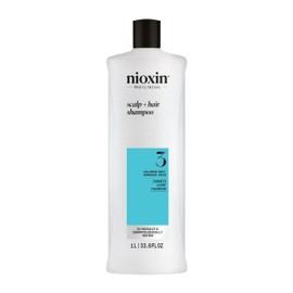 Nioxin Nioxin System 3 Scalp + Hair Shampoo | For Colored or Damaged Hair with Light Thinning | With Niacinamide and Biotin | 33.8 Fl oz.