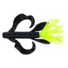 Yamamoto 4" KREATURE Black W/Blue Flake BODY/156 Tail (7 Pack)