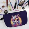 Livel lhood Skull Unicorn Makeup Bag Cute Small Organizer Zipper