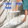Cilinta Corner Shower Stool, Clear Acrylic Shower Bench for Shaving