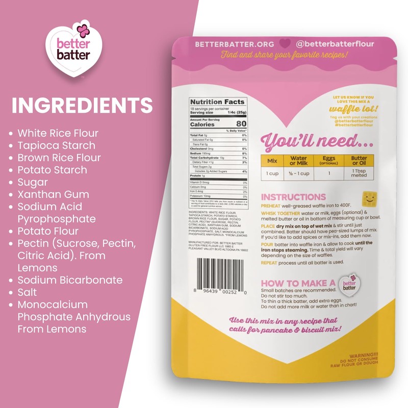 Better Batter Waffle Mix | Certified Kosher, Vegan & Gluten